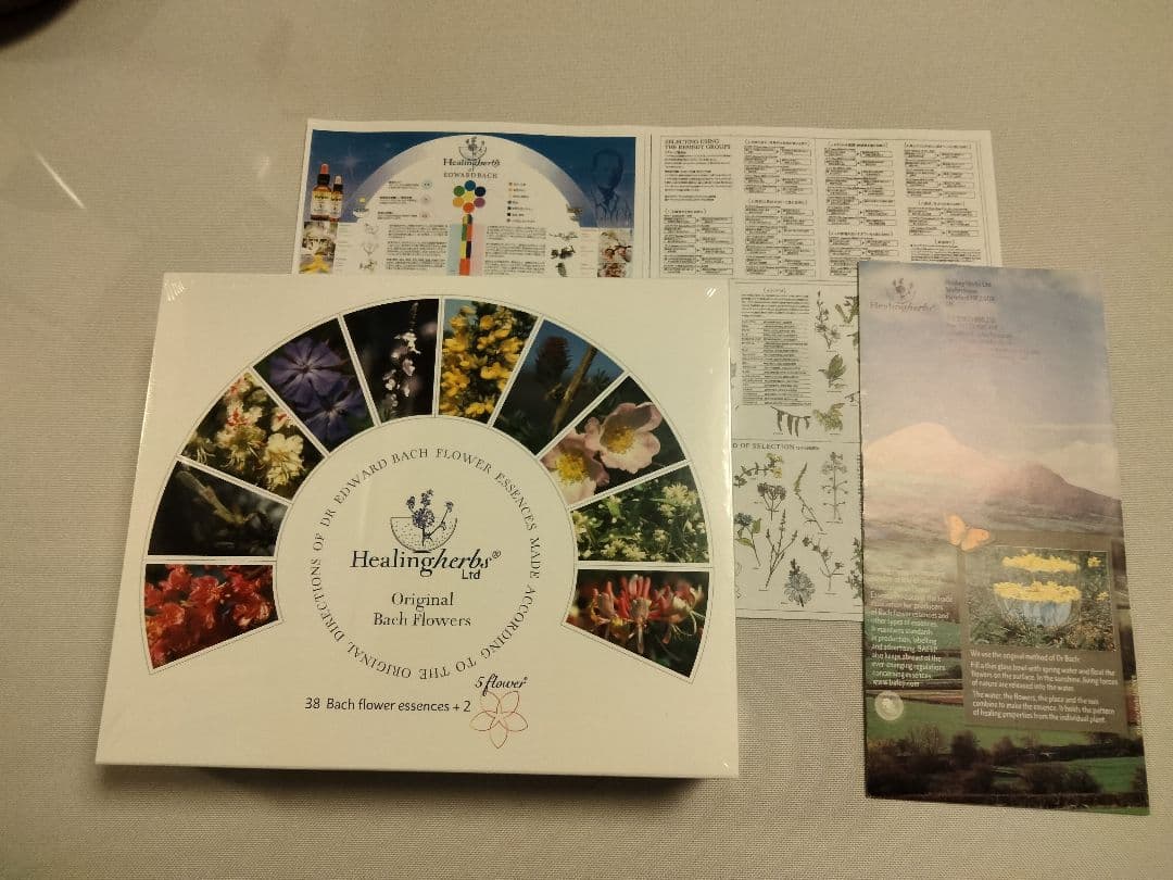 ㉓おまけ付ヒーリングハーブス社フラワーエッセンス40本フルセットとフラワーカード