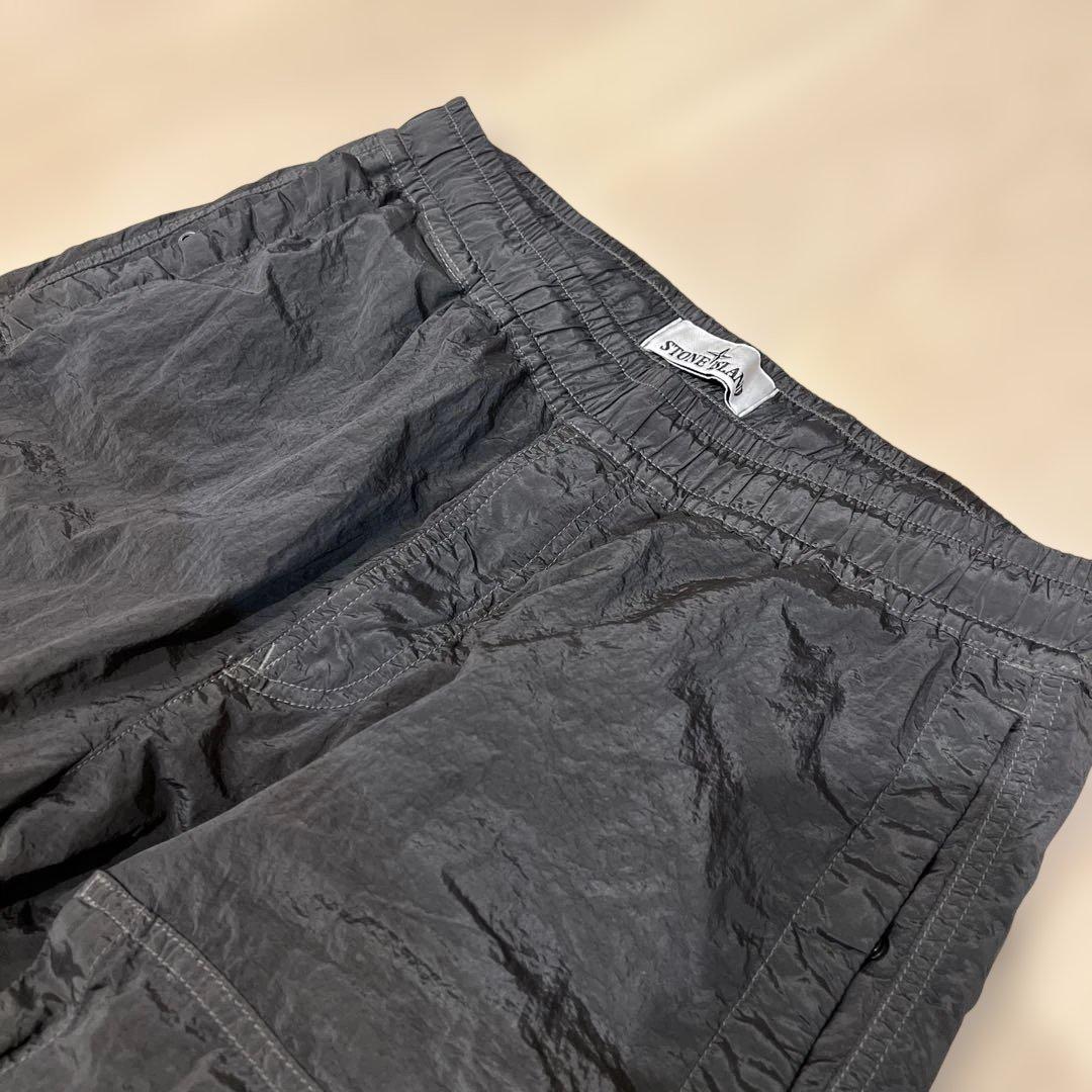 STONE  ナイロンメタルパンツ グレー