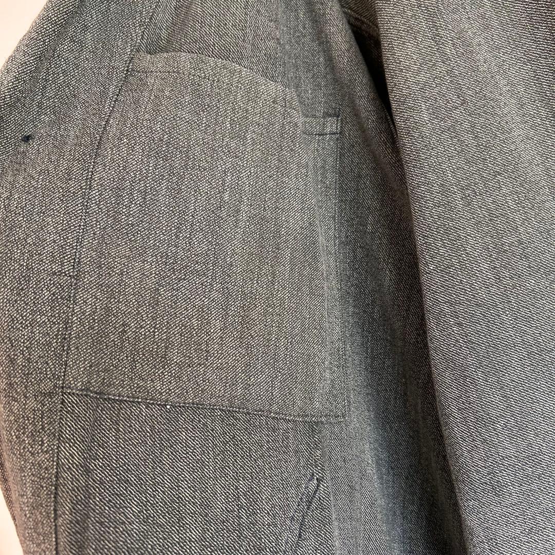 【1940s】アトリエコート ブラックシャンブレー 襤褸 ユーロ フランス