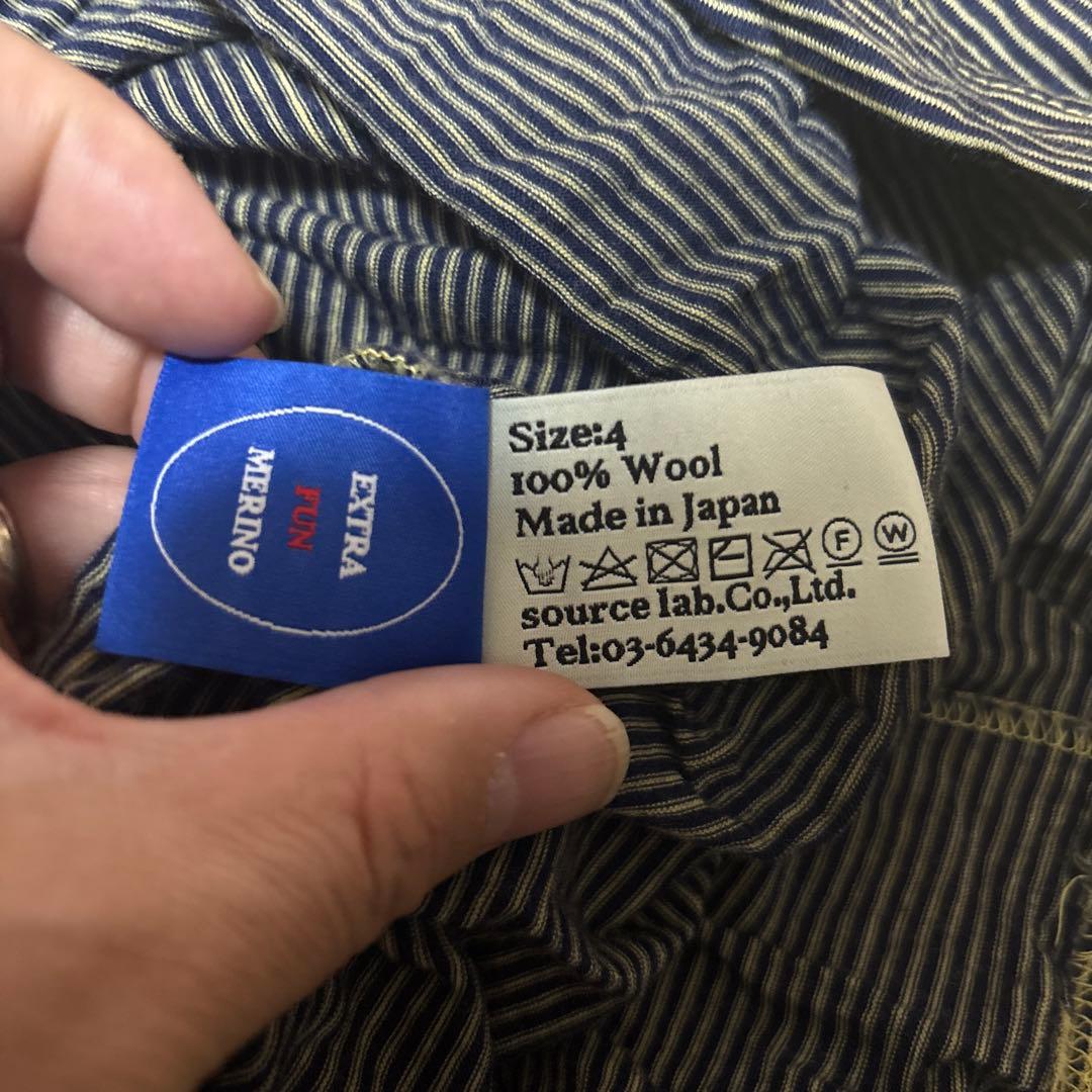 ONC MERINO メリノウール カットソー SAND YELLOWサイズ4