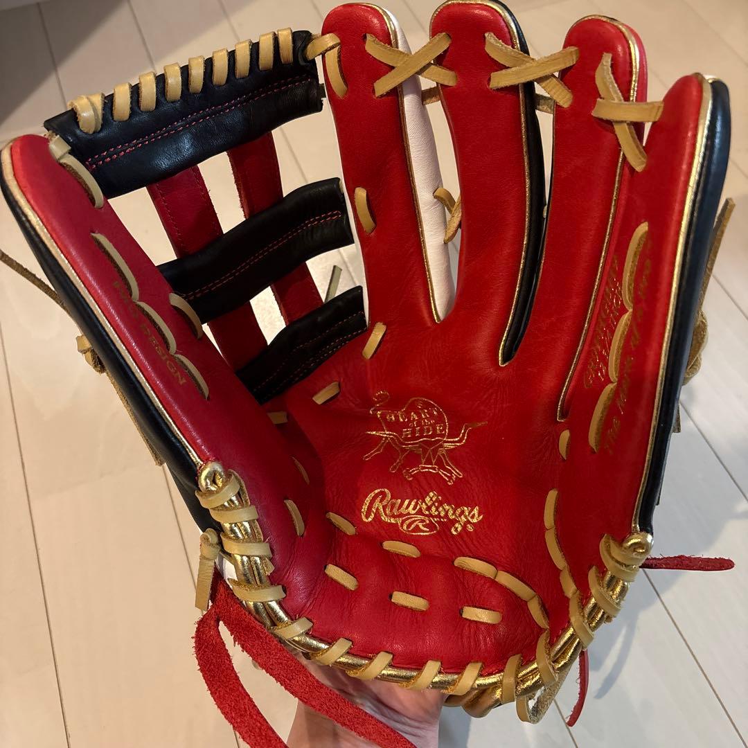 ローリングス HOH GOLD CAMO 限定品 外野用 軟式グローブ