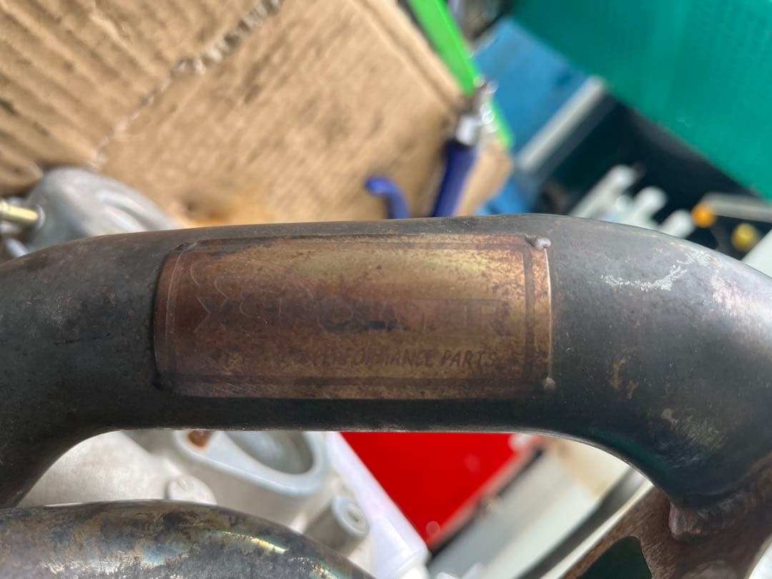 s15純正タービン、社外エキマニ、純正フロントパイプ