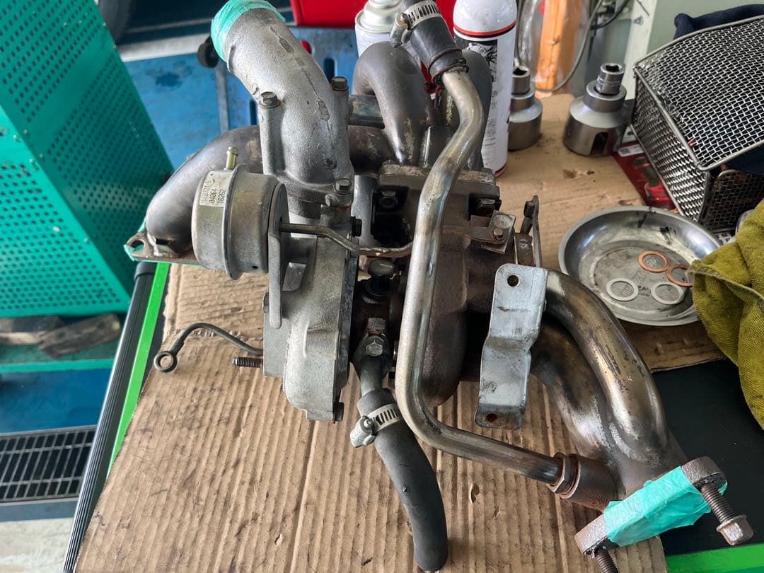 s15純正タービン、社外エキマニ、純正フロントパイプ