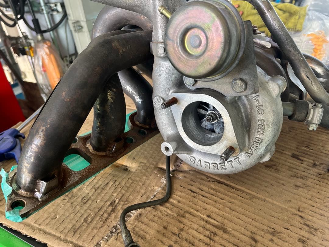 s15純正タービン、社外エキマニ、純正フロントパイプ