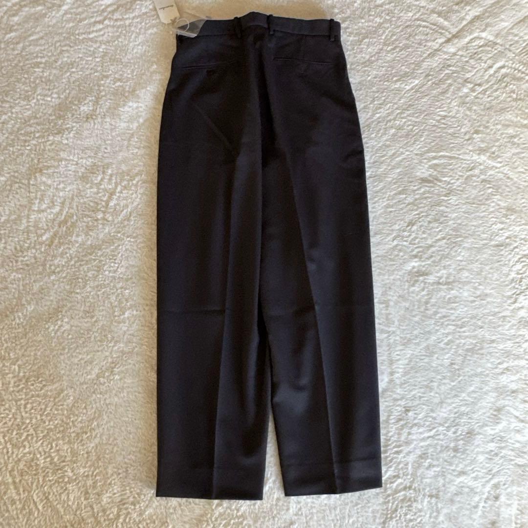 クロスツイル インツープリーツ ドレス トラウザーズ テーパード