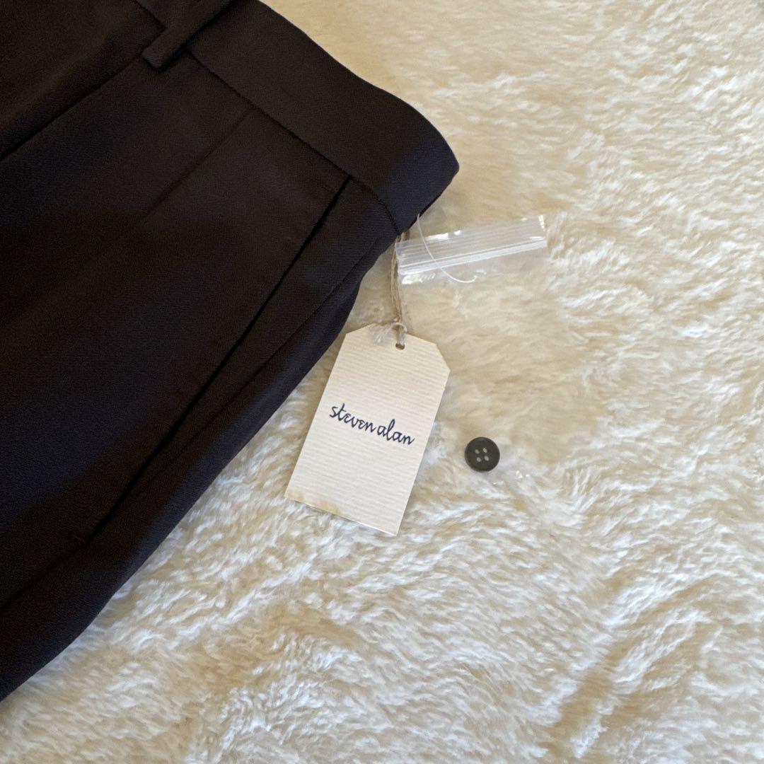 クロスツイル インツープリーツ ドレス トラウザーズ テーパード