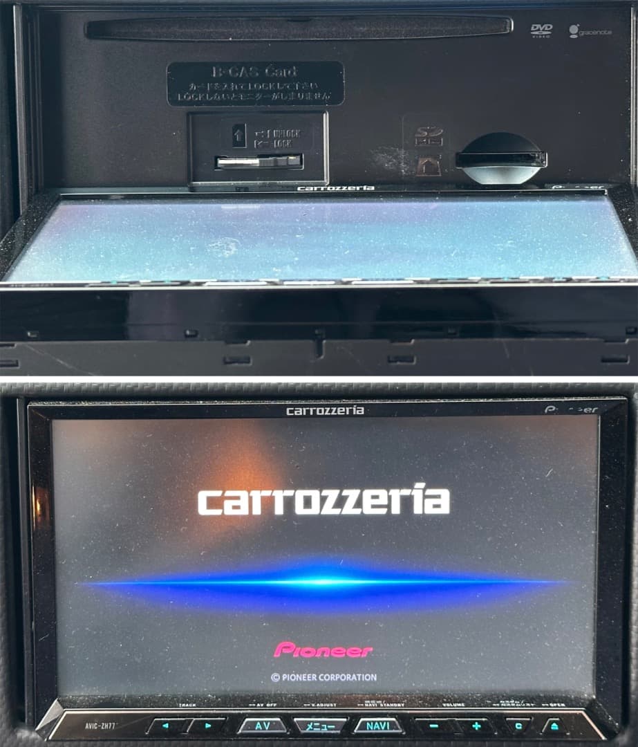 パイオニア AVIC-ZH77 ナビゲーション フルセグ。地図データ2021年版