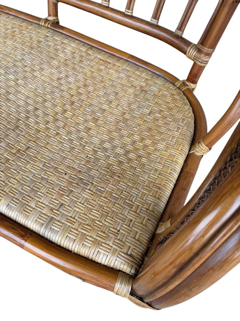 S*Y様 【美品】ラタンソファ 二人掛け チェア 藤製 アンティーク