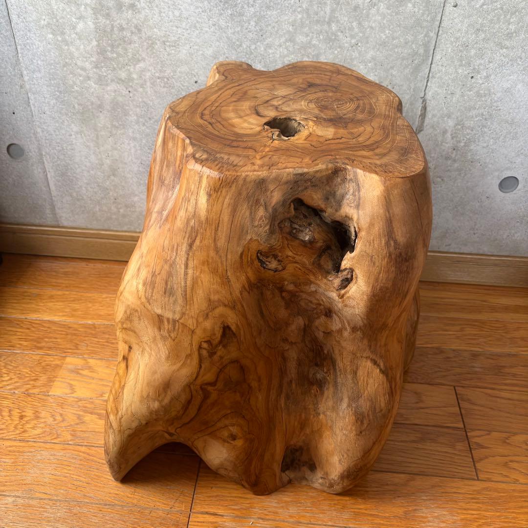 ちょさん専用ナチュラルウッド チークスツール ローテーブル インテリア