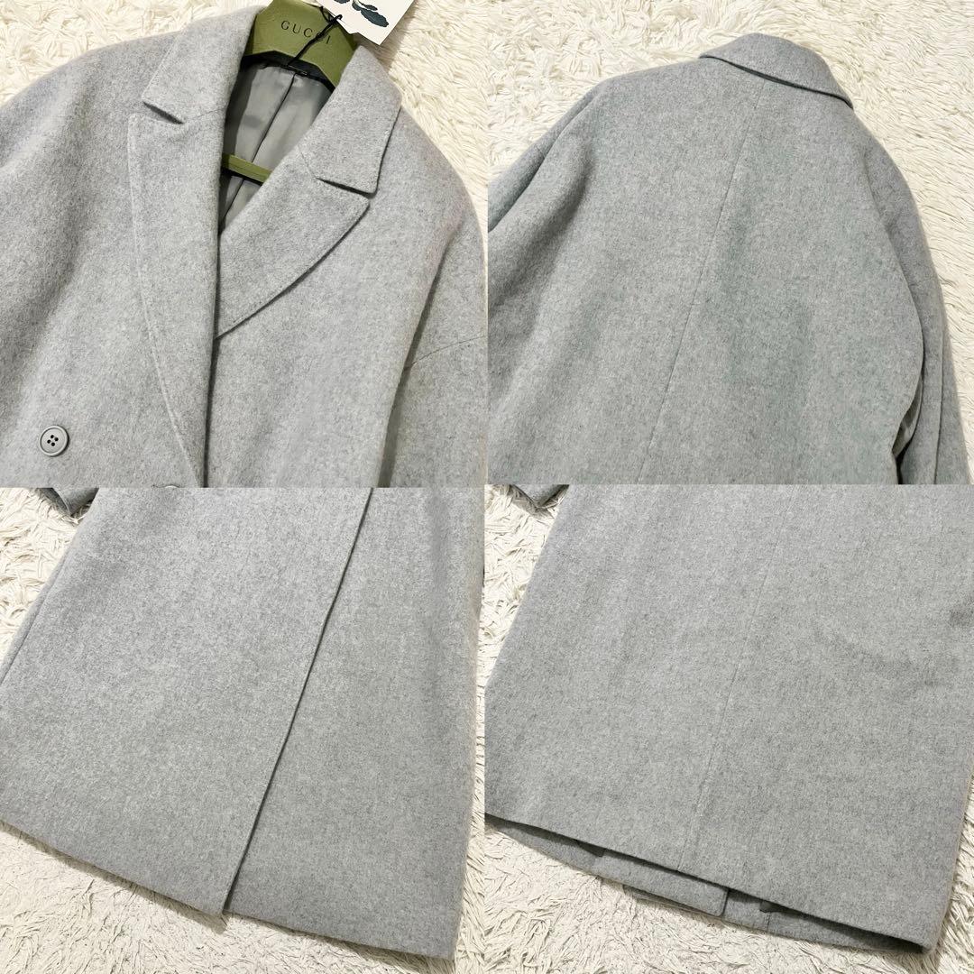 ✨未使用タグ付き✨ルミノーゾコムサ　チェスターコート　ダブル　グレー　9