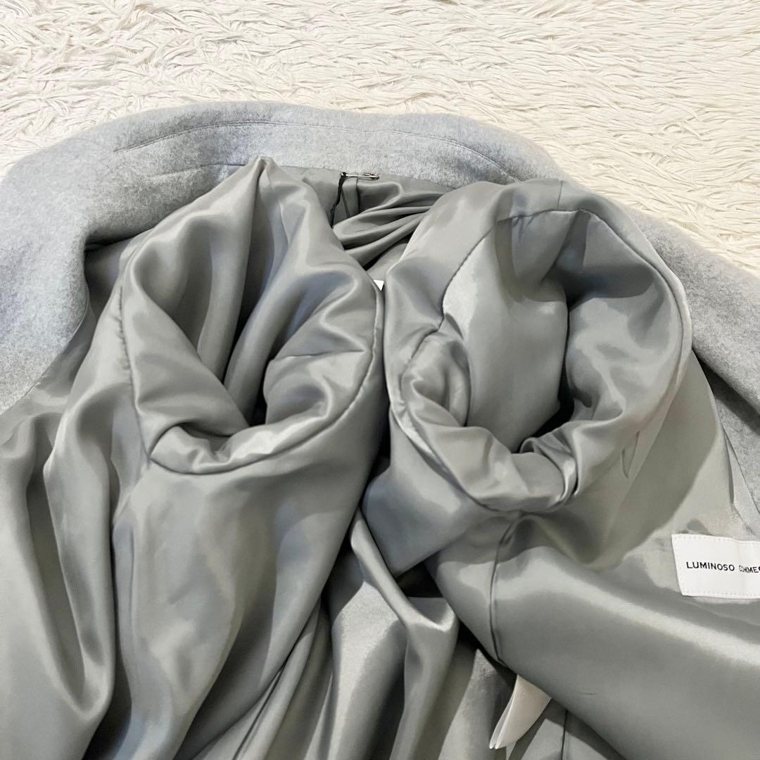 ✨未使用タグ付き✨ルミノーゾコムサ　チェスターコート　ダブル　グレー　9