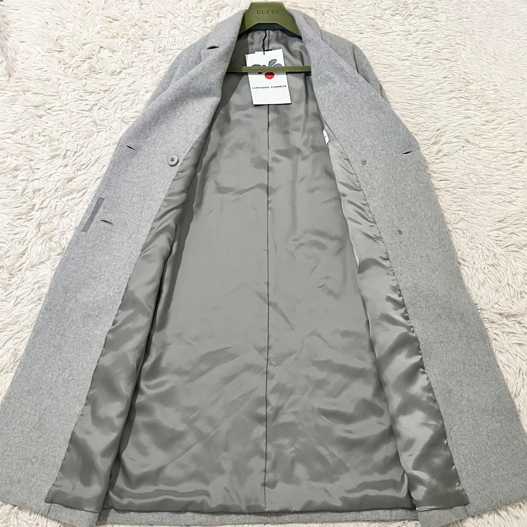 ✨未使用タグ付き✨ルミノーゾコムサ　チェスターコート　ダブル　グレー　9