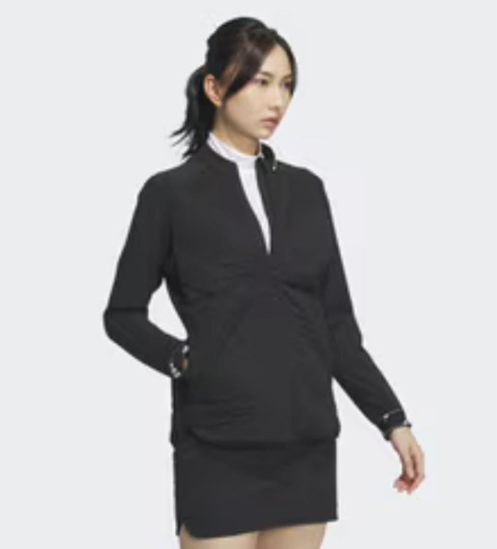 XL アディダス　ゴルフ　キルトレイヤード フルジップジャケット　レディース