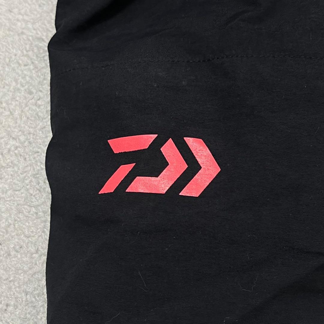 DAIWA ダイワ　ゴアテックスレインスーツ　ナイロンジャケット　ロゴ　ブラック