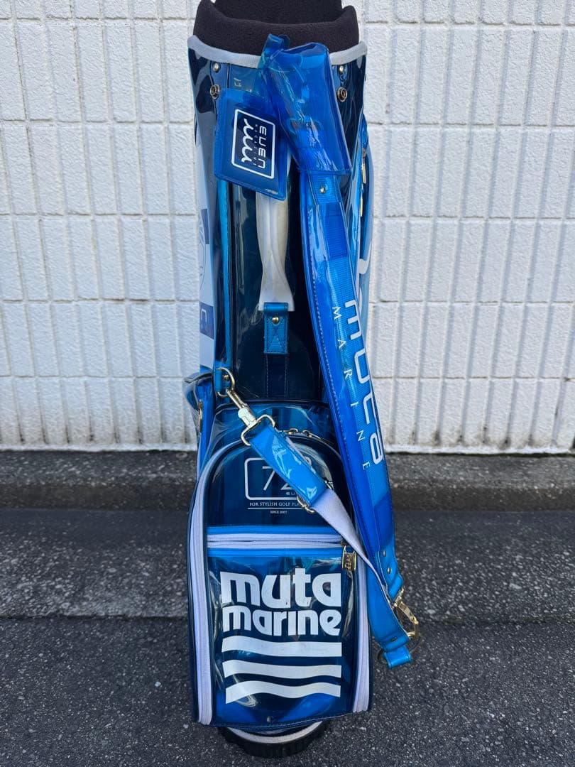 MUTA marine EVEN コラボ　キャディバッグ　クリア　ゴルフバッグ
