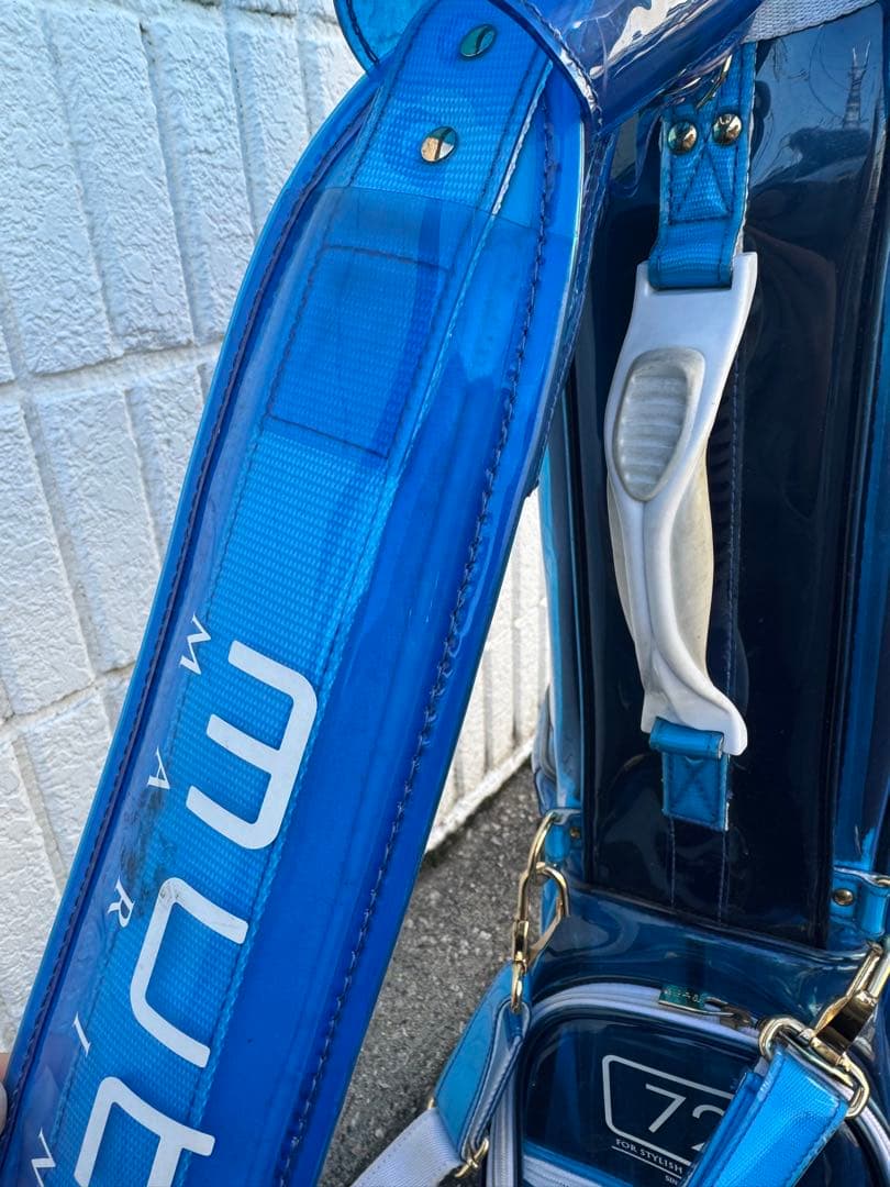 MUTA marine EVEN コラボ　キャディバッグ　クリア　ゴルフバッグ