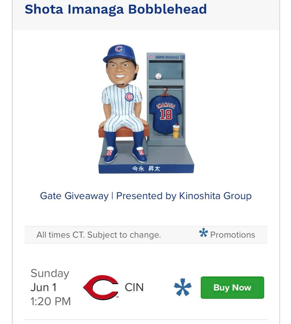 【祝地区シリーズ進出】カブス　今永ボブルヘッド&トートバッグ　非売品　セット売り