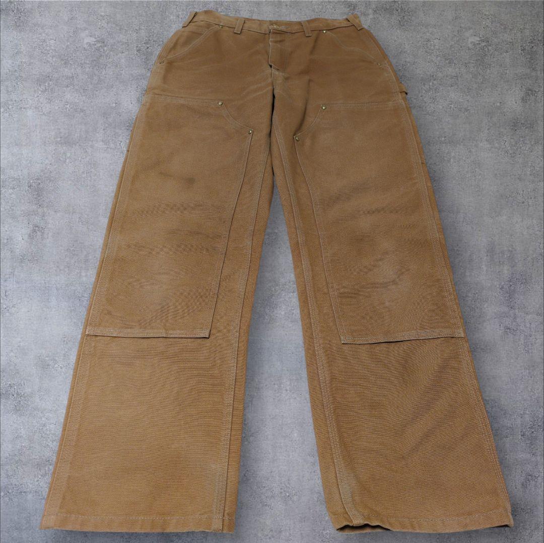 Carhartt ダブルニー USA製 ダック地 B01 ワークパンツ 30