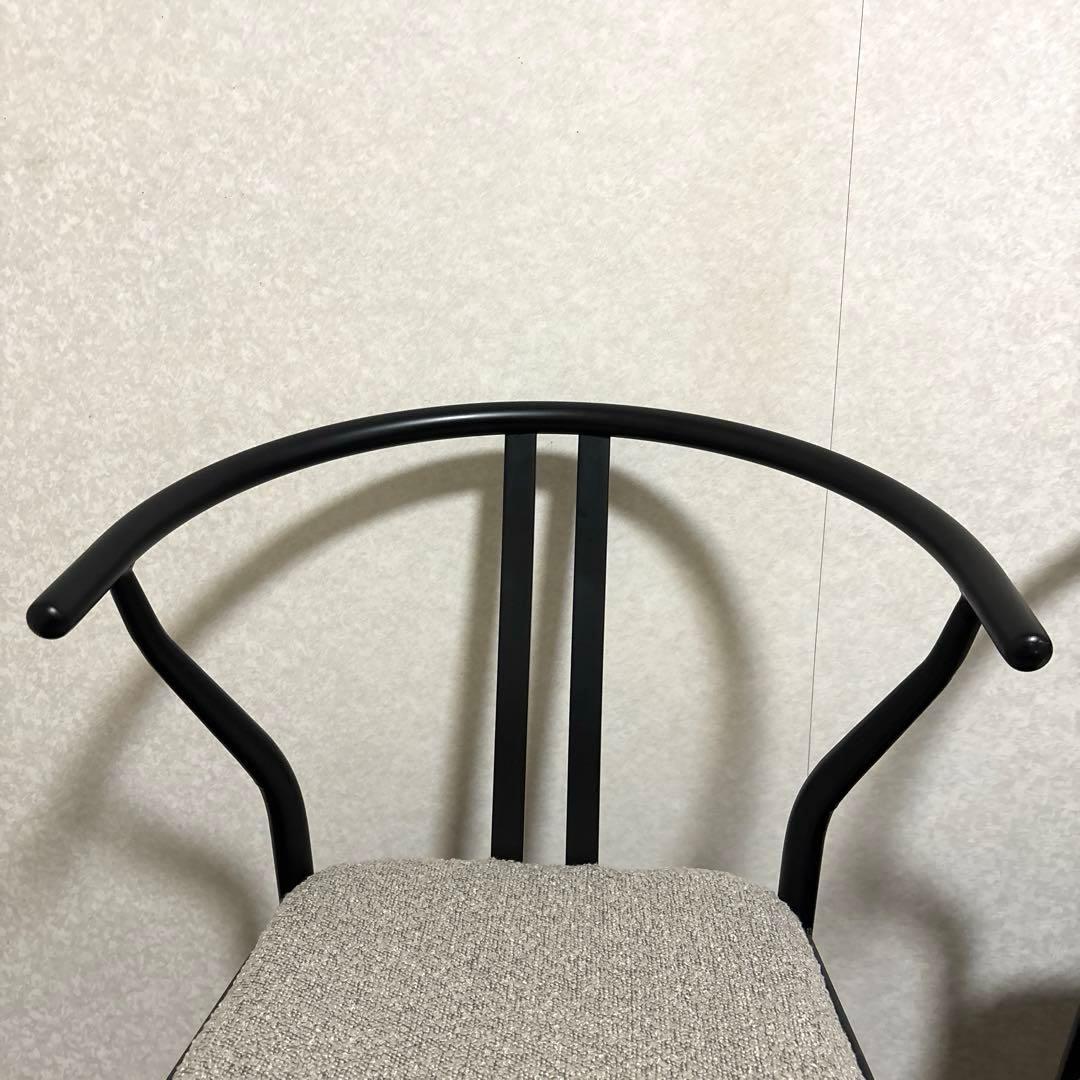 【美品】ハーフアームチェア ２脚セット ダイニングチェア