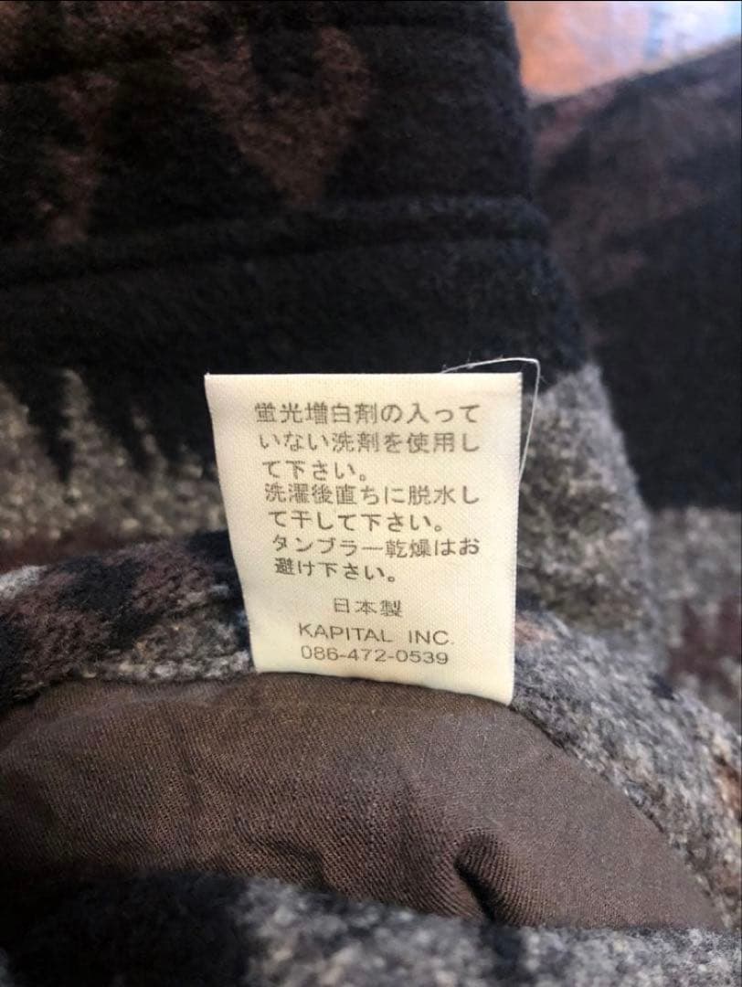 【美品】キャピタル　KAPITAL ウールコート　ネイティブ　ナバホ　オルテガ