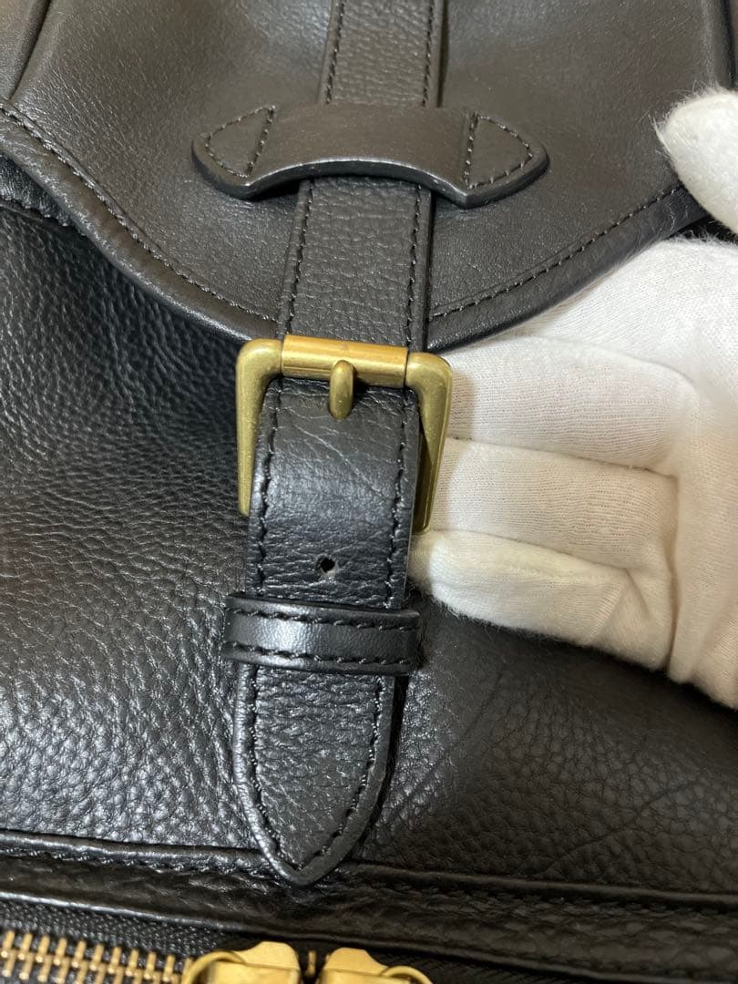 お値段交渉歓迎です♪GANZO 7QS-H ブラック 牛革リュック