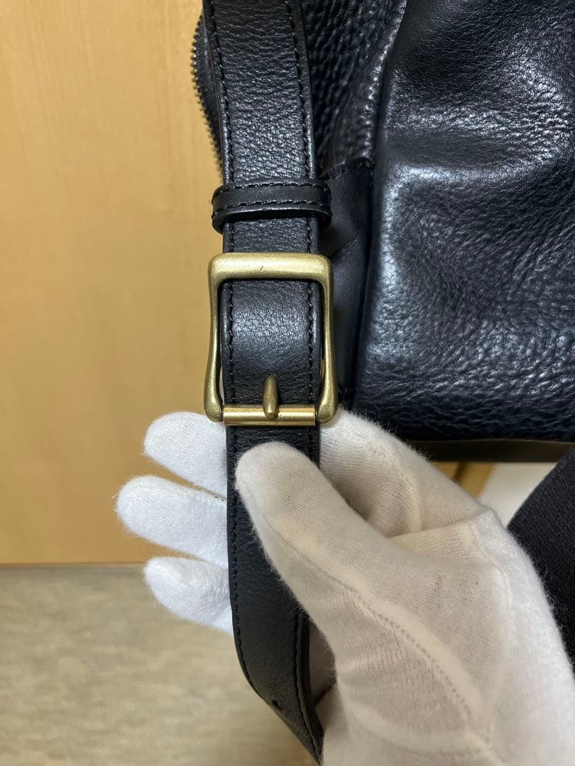 お値段交渉歓迎です♪GANZO 7QS-H ブラック 牛革リュック