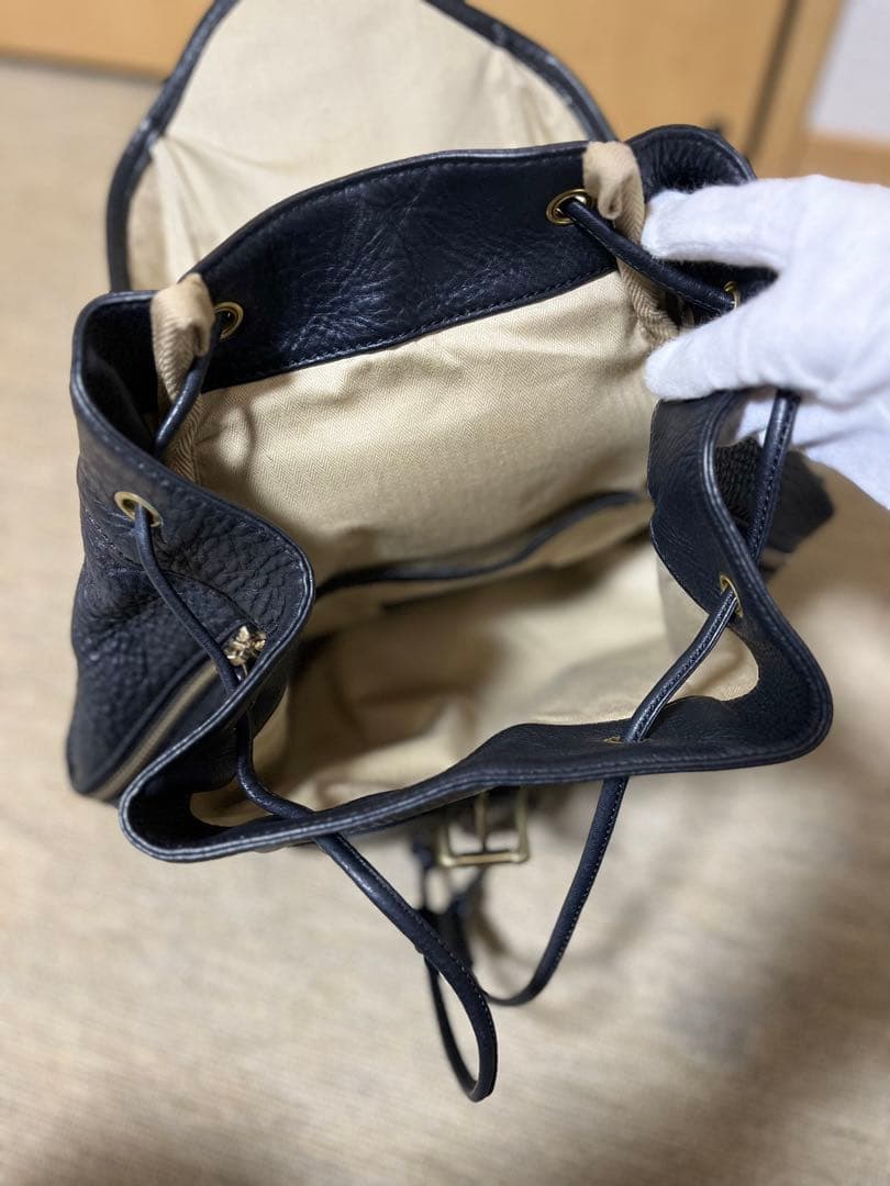 お値段交渉歓迎です♪GANZO 7QS-H ブラック 牛革リュック