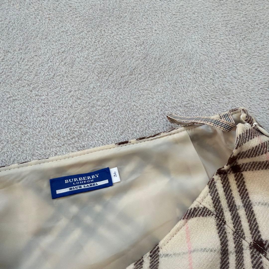 【Burberry】　bluelabel レディース　プリーツ　スカート　36