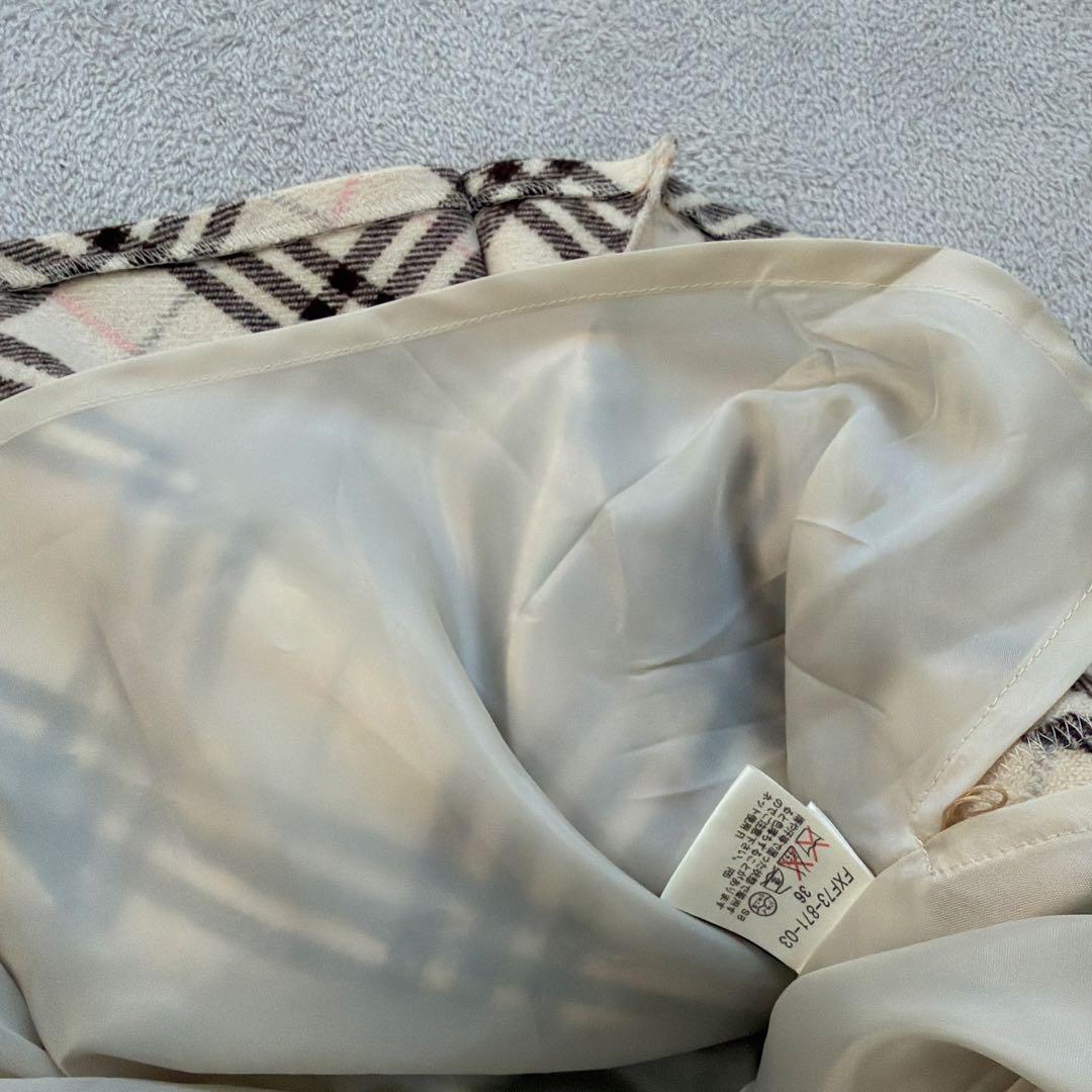 【Burberry】　bluelabel レディース　プリーツ　スカート　36