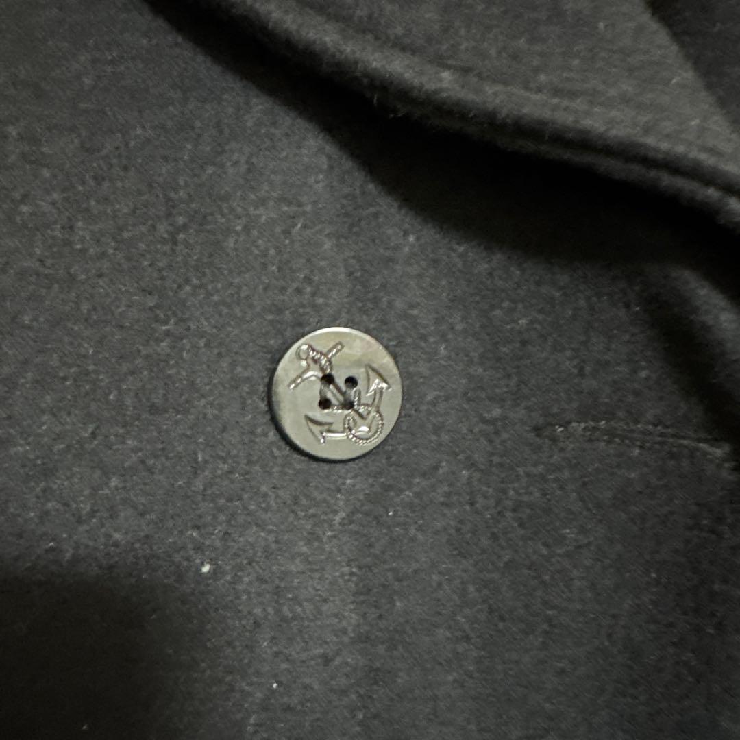 未使用級XLショット ピーコート キルティング ダブルブレスト U.S 740N