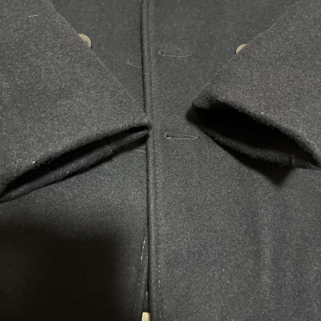 未使用級XLショット ピーコート キルティング ダブルブレスト U.S 740N