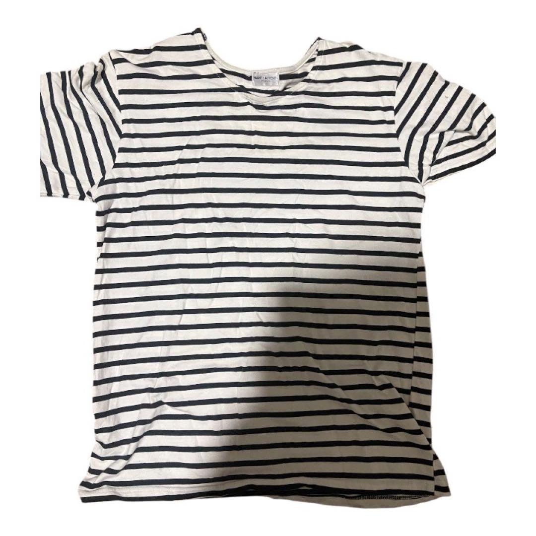 登坂広臣着用　SAINT LAURENT ストライプ Tシャツ 半袖