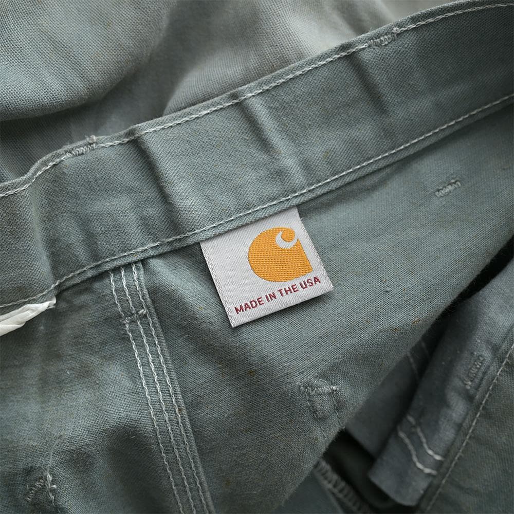 は*ふ様 USA製 carhartt ダブルニー ペインターパンツ ブルーグレー