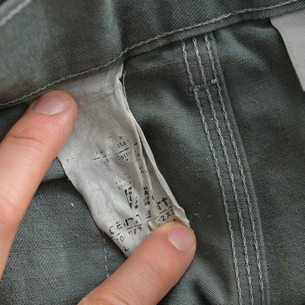 は*ふ様 USA製 carhartt ダブルニー ペインターパンツ ブルーグレー