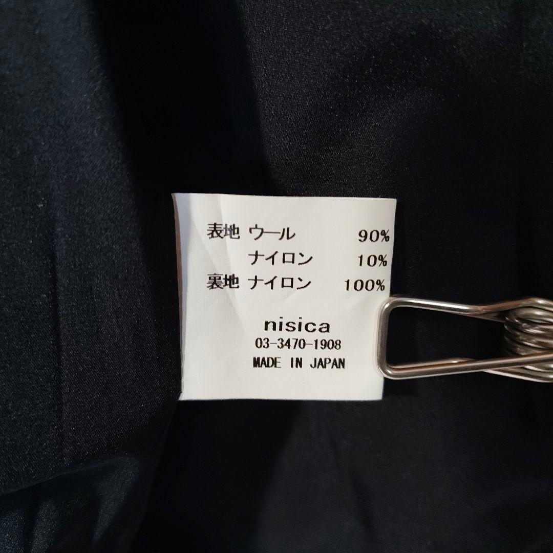 【nisica】WOOLメルトン Pコート ユニセックスMサイズ