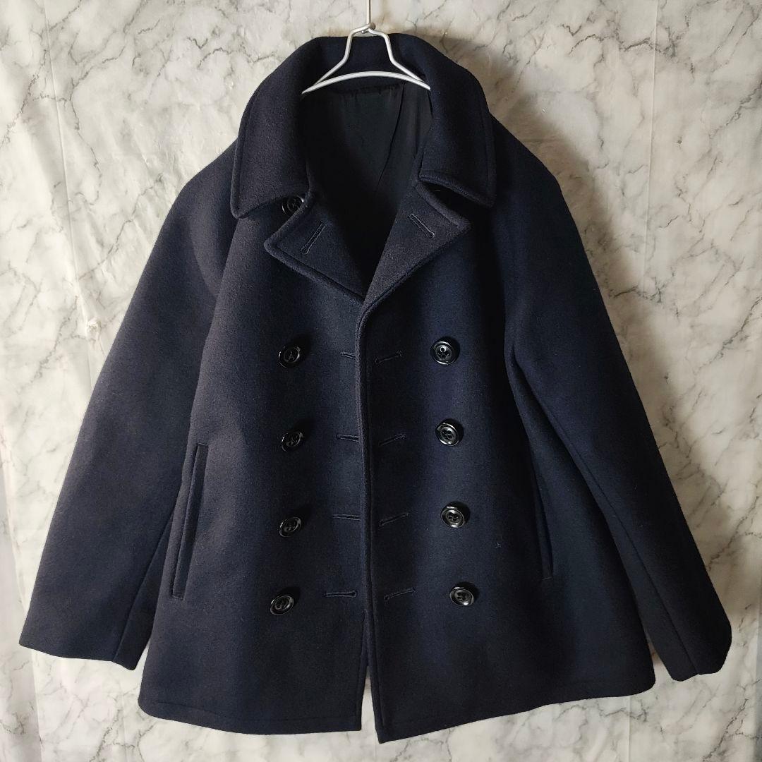 【nisica】WOOLメルトン Pコート ユニセックスMサイズ