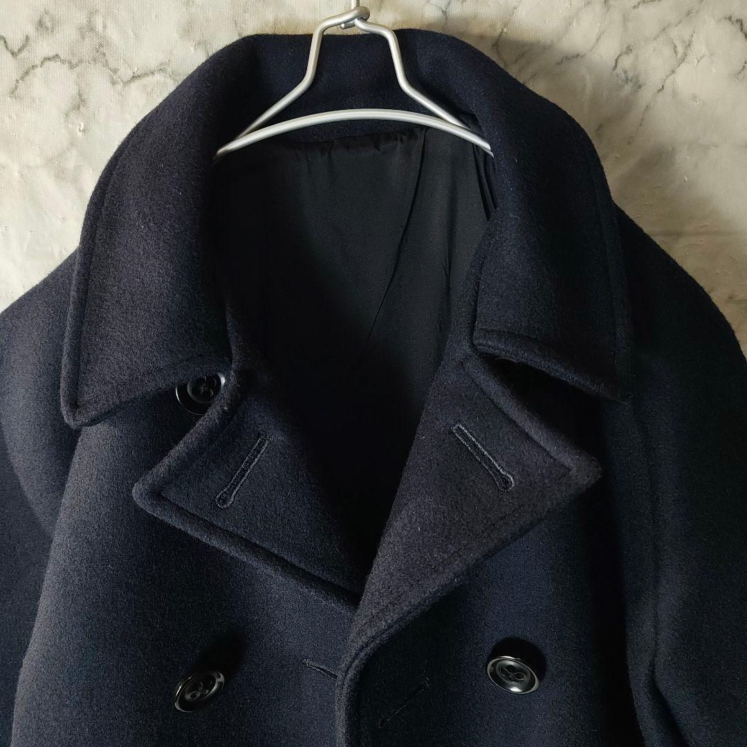 【nisica】WOOLメルトン Pコート ユニセックスMサイズ