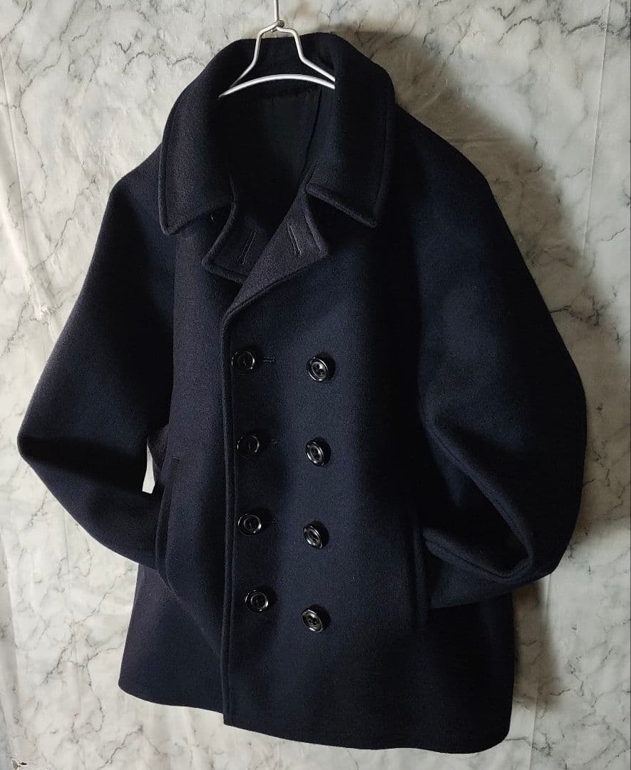 【nisica】WOOLメルトン Pコート ユニセックスMサイズ