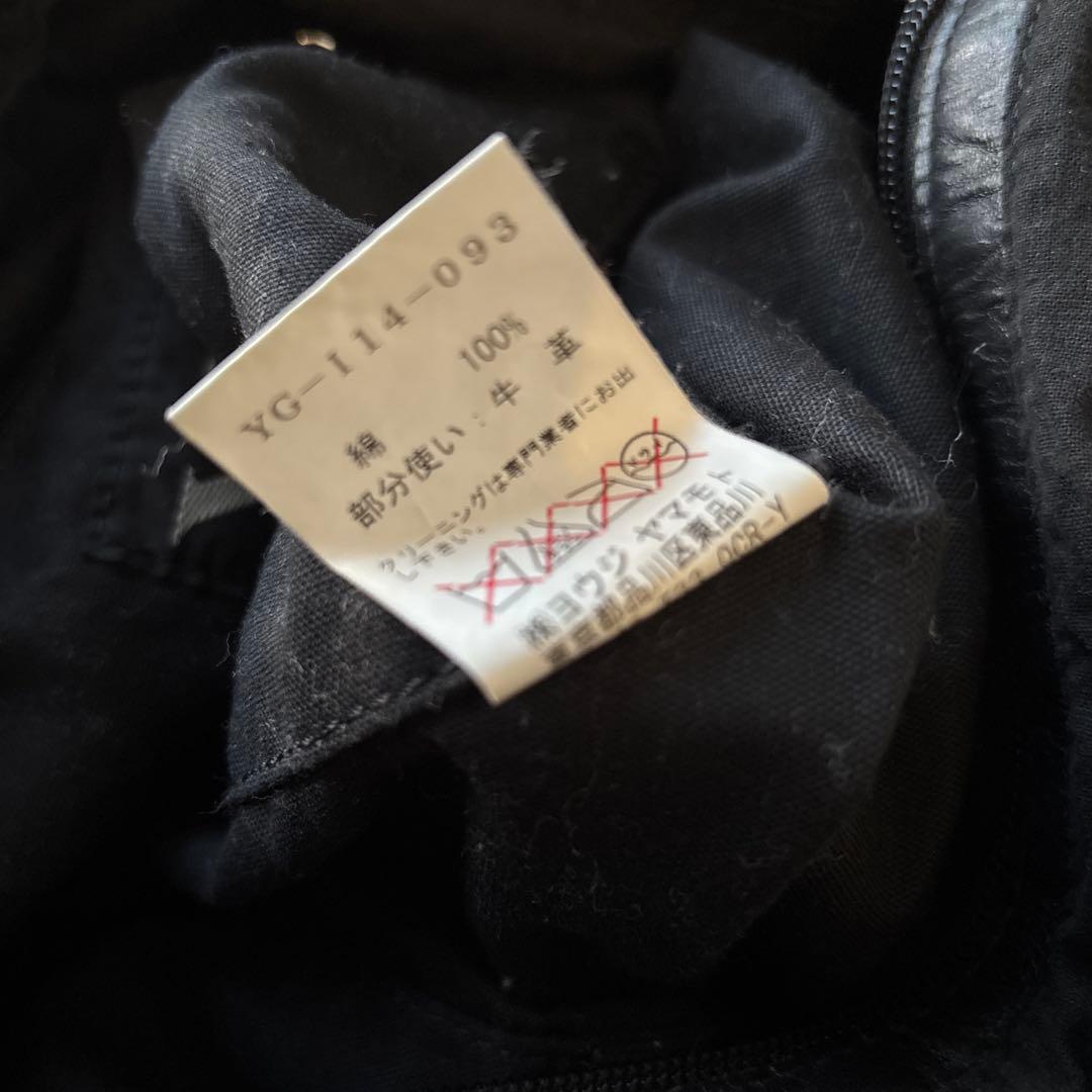 Y's ヨウジヤマモト　ショルダーバッグ　ブラック　黒　エンブロイダリー