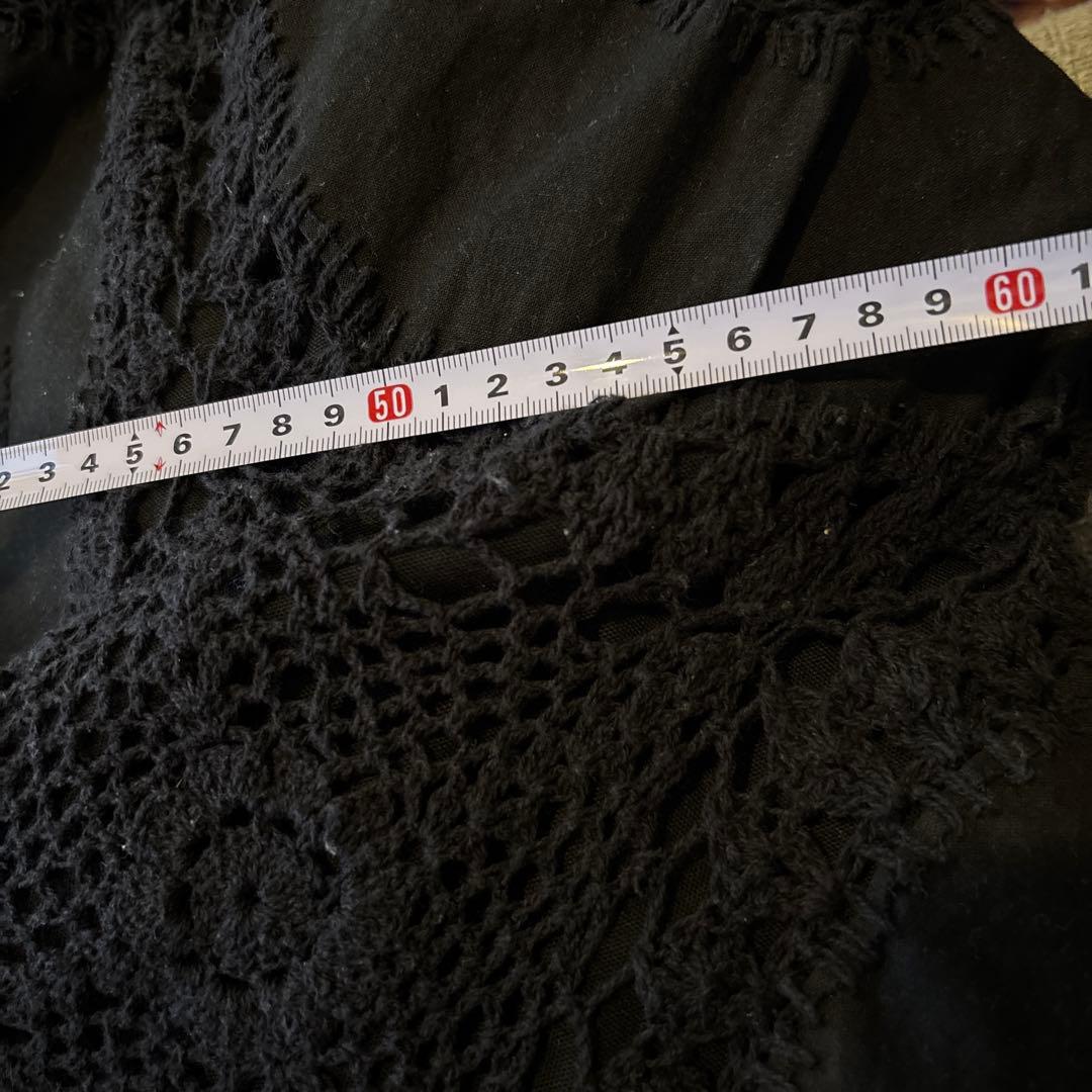 Y's ヨウジヤマモト　ショルダーバッグ　ブラック　黒　エンブロイダリー