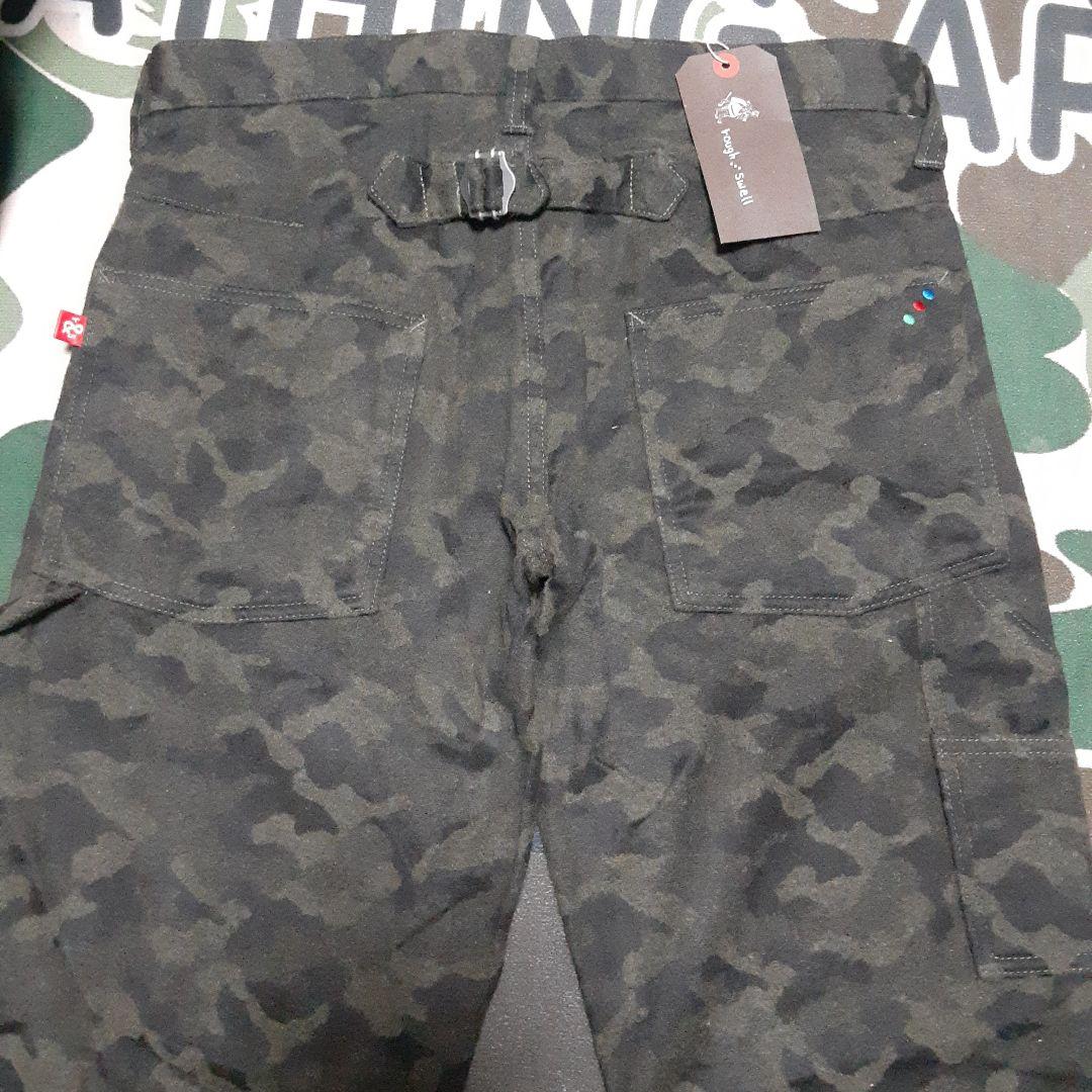 新品未使用 rough&swell ラフアンドスウェル　カモ柄迷彩　ウールパンツ