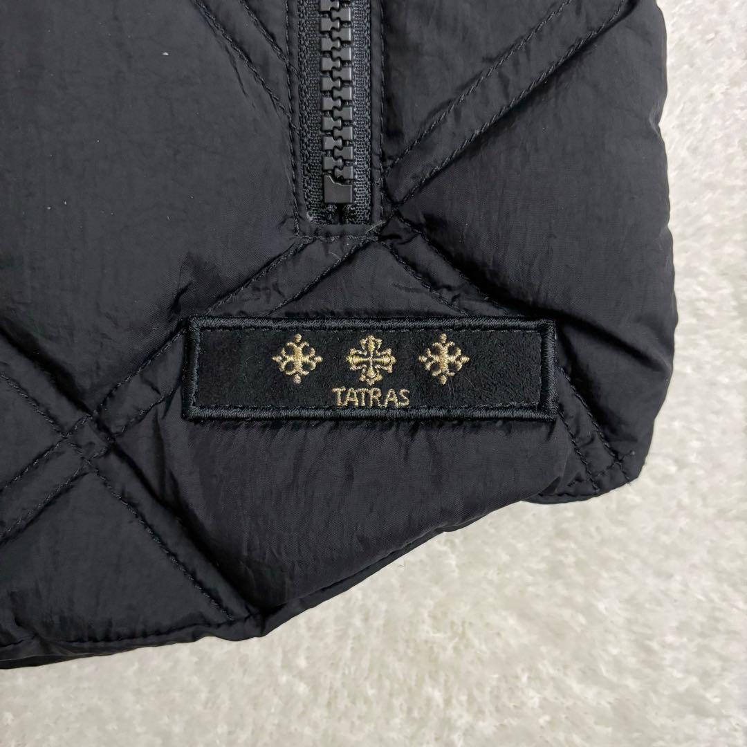 未使用級 タトラス FILOMENA ラクーンファー付きキルティングダウンベスト