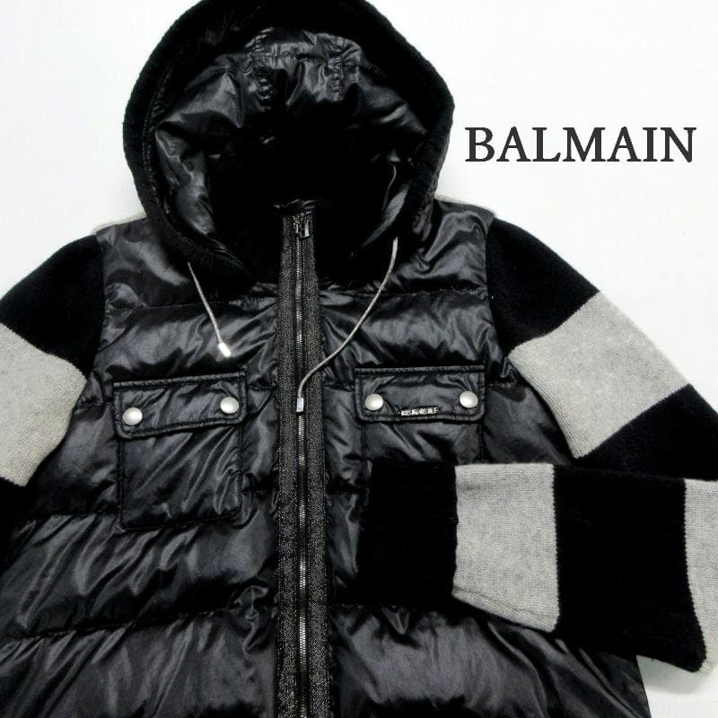 MY1951■バルマン■BALMAIN ニットジャケット ダウンジャケット 9