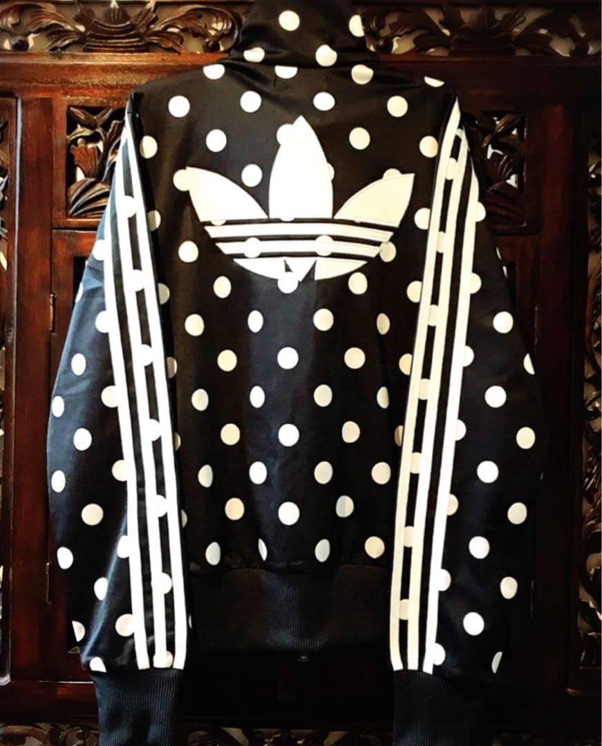 アディダス 極希少サイズ マドンナ ドット ジャージ ジャケット ブルゾン 水玉