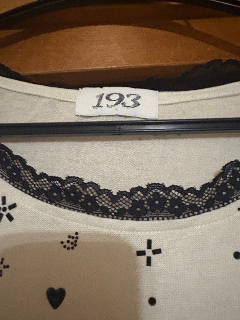 193 igusa 音符 ラインストーン カットソー