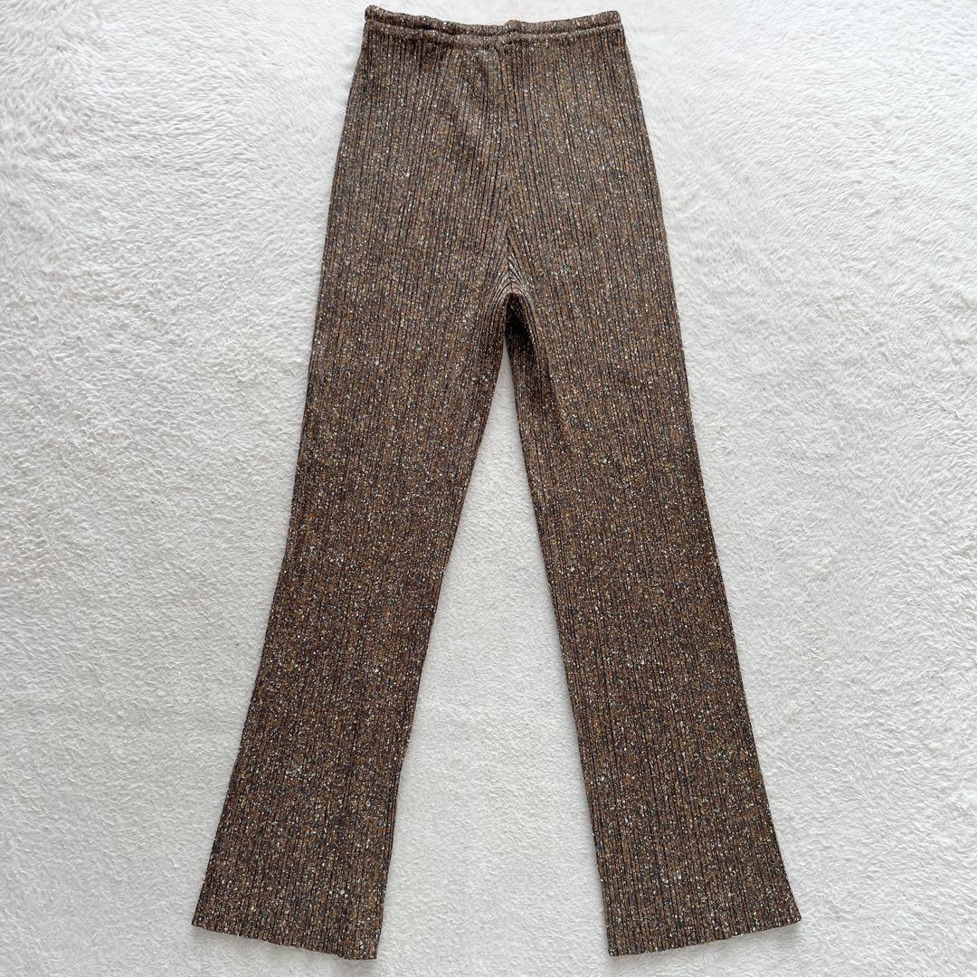 PLEATS PLEASE イッセイミヤケ パンツ スラックス 総柄　モザイク