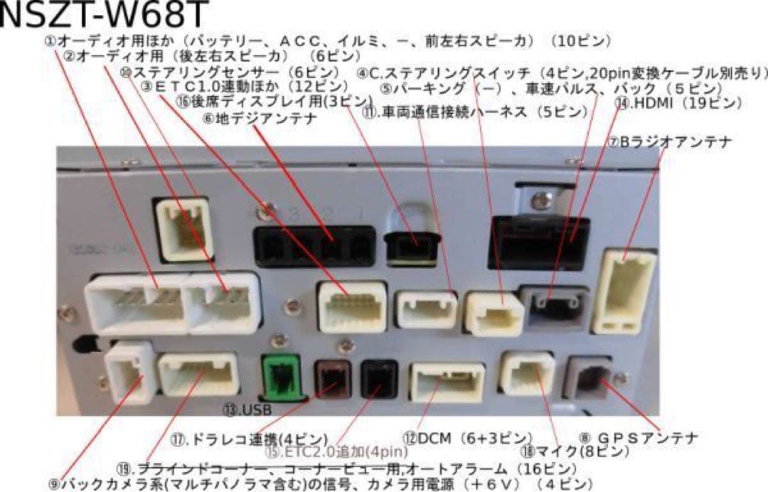 NSZT-W68T トヨタ純正ナビ フルセグ 美品 80ノア ヴォクシードラレコ