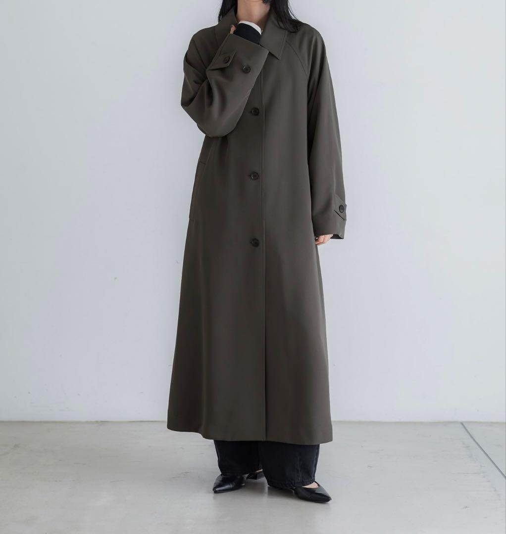 crewre ドレープステンカラーコート　セピアグレー　サイズ2