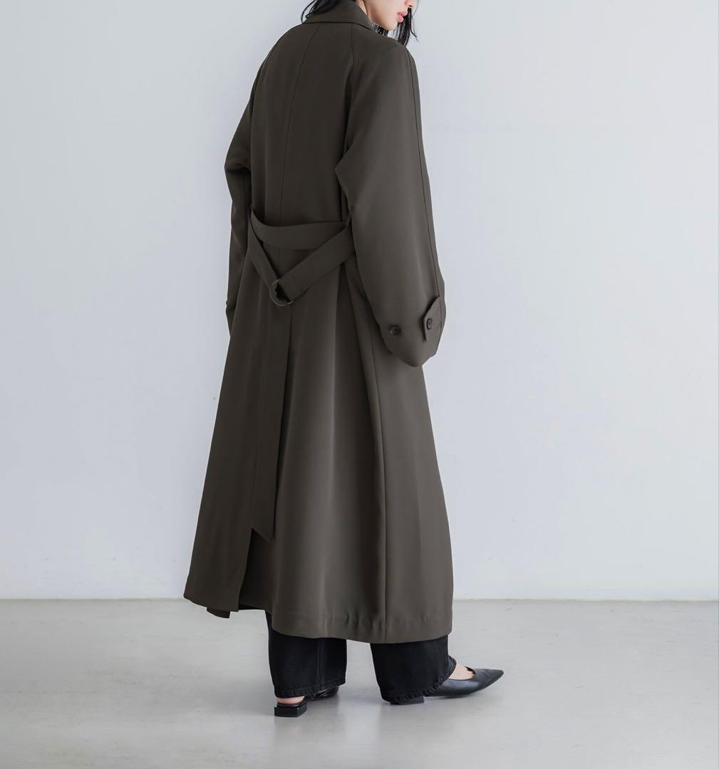 crewre ドレープステンカラーコート　セピアグレー　サイズ2