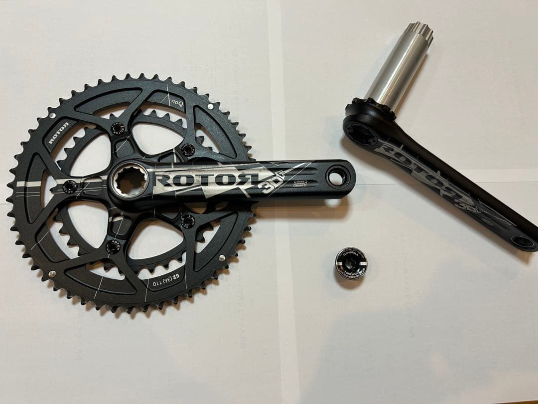ROTOR 3DF クランクセット 52/36T 172.5mm